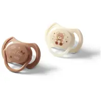BabyOno Take Care Symmetrical Silicone Soothers suzetă Day & Night 0-6m 2 buc