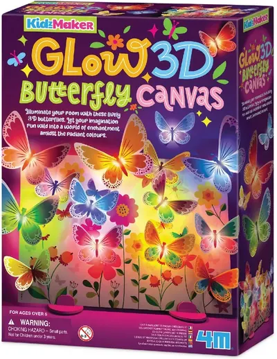 Set creativ 4M - 3D Panou luminos, fluturi