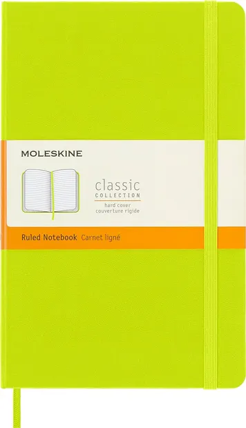 Agenda cu coperți țări Moleskine Classic Ruled - Lemon Green, randuri