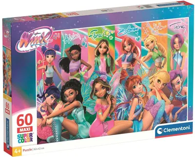 Puzzle pentru copii Clementoni din 60 maxi piese- Zânele Clubului Winx