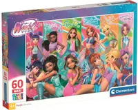 Puzzle pentru copii Clementoni din 60 maxi piese- Zânele Clubului Winx