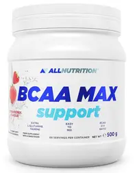 BCAA Max Support, căpșună, 500 g, AllNutrition