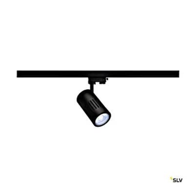 STRUCTEC LED 30W,rotund, negru, 4000K, 60°,incl.3P-Adaptor