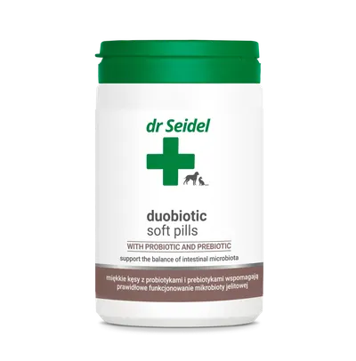 Supliment probiotic și prebiotic pentru câini și pisici Dr Seidel Duobiotic Softpills