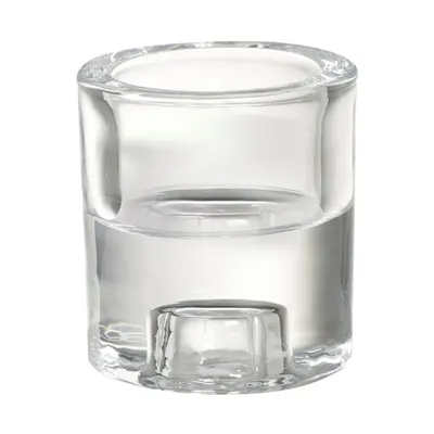 Suport din Sticla Bolsius pentru Lumanari Pastila si Conice 65 x 60 mm