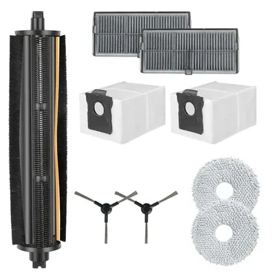 Set accesorii PAA-home® compatibile cu aspiratorul robot Dreame x40 Master, X40 Ultra, X30 Ultra, X20 Ultra, 1 perie centrala, 2 lavete, 2 perii later