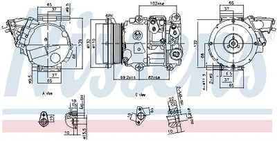Compresor climatizare aer conditionat potrivit TOYOTA HIGHLANDER KLUGER, VENZA 2.7 09.08-11.16