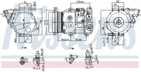 Compresor climatizare aer conditionat potrivit TOYOTA HIGHLANDER KLUGER, VENZA 2.7 09.08-11.16