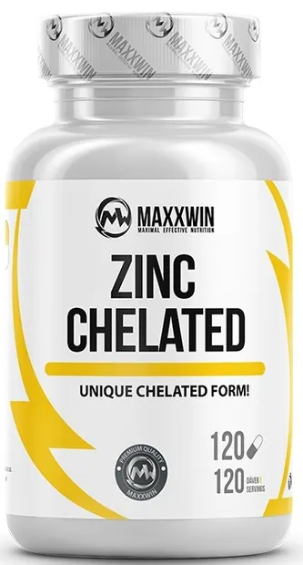 Zinc Chelated, 120 capsule, Maxxwin