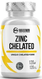 Zinc Chelated, 120 capsule, Maxxwin