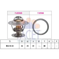 Termostat, lichid racire FACET 7.8394