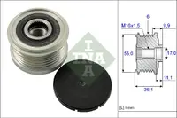 Fulie Alternator Multicar Fumo; Iveco Daily Citys, Daily Iii, Daily Iv, Daily Line, Daily Tourys, Daily V, Daily Vi, Massif; Citroen Jumper; Fiat Ducato; Peugeot Boxer 2.0-4.0 Dupa 2004