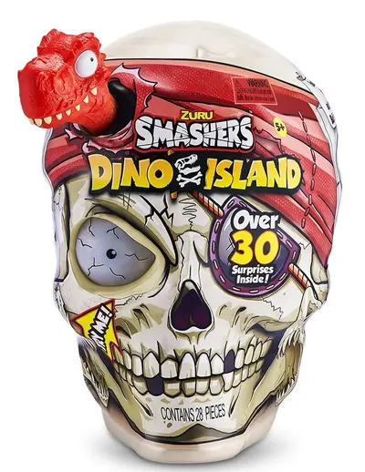 Set Zuru Smashers - Dino Island: craniu uriaș, dinozaur roșu