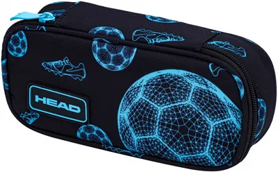 Penar școlar oval Astra Head - Fan de fotbal, 1 fermoar