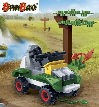 Mini set de construcții BanBao - Safari, 40 de piese