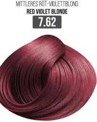 Vopsea Profesionala Cu Amoniac Redus EVOQUE Milk Therapy 100 ml - 7.62 Red Violet Blonde - Cu Tehnologie Lipid Micro Emulsion