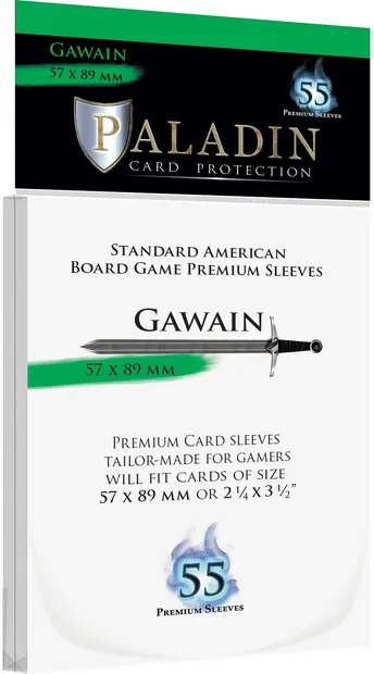 Protecții pentru carduri Paladin Card Protection - Gawain, Standard American, 57 x 89 mm (55 buc)