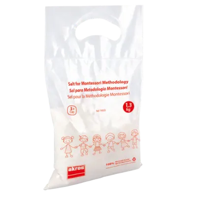 Sare educativa alba 1,3 kg pentru activitati Montessori si senzoriale