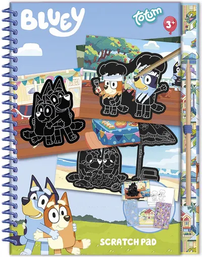 Set creativ Totum - Scratchbook Bluey