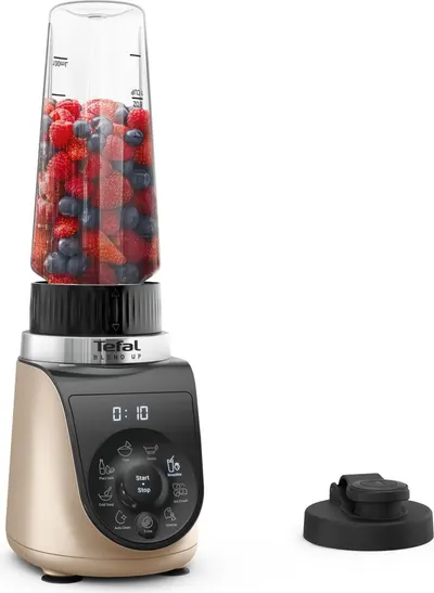 Blender Tefal - Blend Up BL190AF0, 0.85 L, 8 programe, 1000W, Negru/Dune