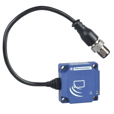Post Compact Rfid - 13,56 Mhz -Forma Plata 40 X 40 X 15 - M12 Tata - Cablu 0,2 M