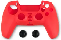 Husă din silicon pentru controler și protecție pentru butoane Spartan Gear - DualSense, roșu (PS5)