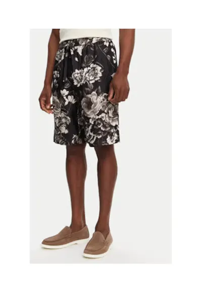 Pantaloni scurti Dolce Gabbana barbati - negru - matase