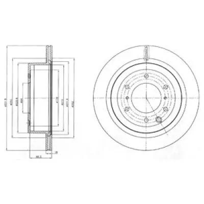 Disc frana DELPHI BG4263