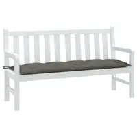 vidaXL Pernă bancă de grădină, melanj gri închis, 150x50x7 cm, textil