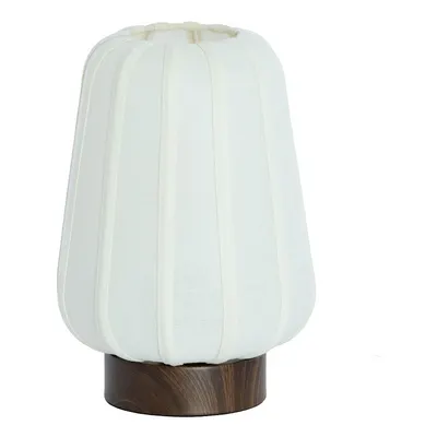 Veioză albă din metal cu abajur textil (înălțime 29 cm) Bibia – Light & Living