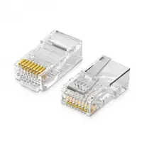 Conector Retea UGREEN NW110, RJ45, Cat5/5e, Set 50 bucati
