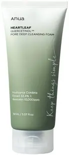 Anua Heartleaf Spumă de curățare a feței Quercetinol, 150 ml