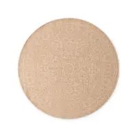 Covor pentru exterior și interior bej/fildeș rotund ø 160 cm Duet Kona – NORTHRUGS