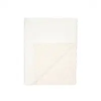 Patura din velur Cotton 3D Twins Alb 100x80 cm
