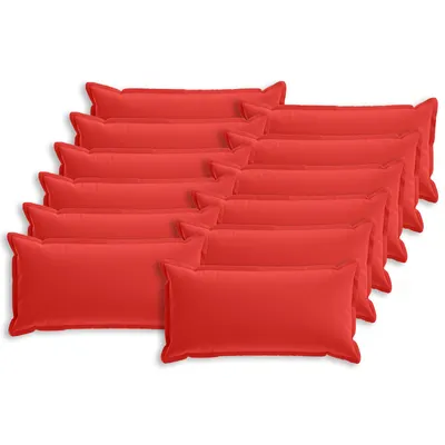 vidaXL Husă pentru pernă 12 buc. HOUTEN Roșu 40 x 80 cm Poliester