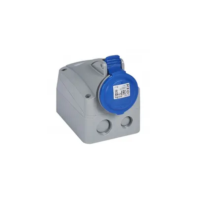 Priza aparenta P17 - IP44 - 200/250 V~ - 16 A - 2P+E