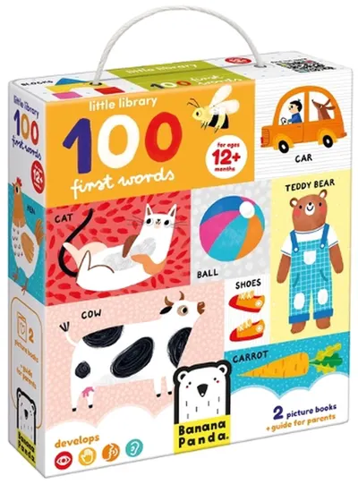 Set de cărți Banana Panda - First 100 Words, 12 luni+