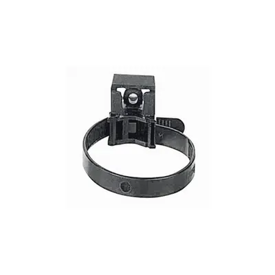 Cable tie cu base - protectie UV - internal teeth - negru