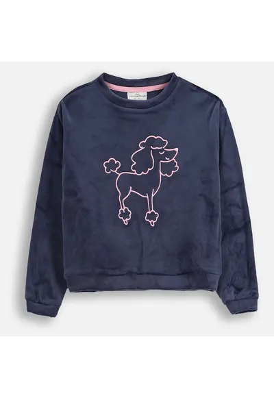 Bluza de trening cu poodle brodat