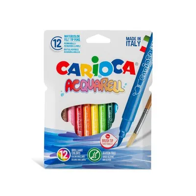 Carioca Acquarell,12 culori acuarelă