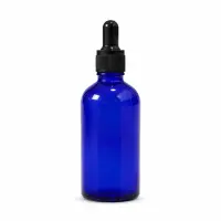 Sticluță albastră lucioasă reutilizabilă cu pipetă - 100ml - Default Title
