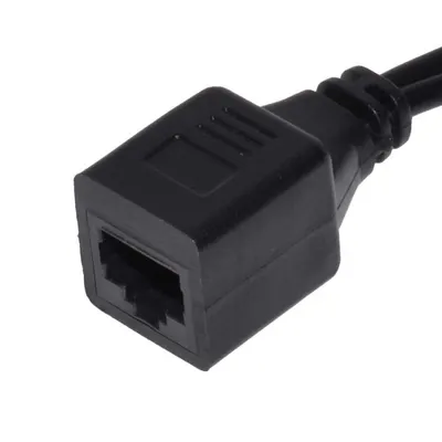 Cablu Pasiv Poe, Utp + Alimentare / Negru Engros