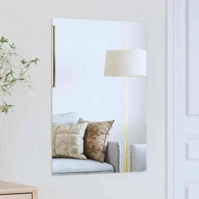 vidaXL Ogledna de perete Dreptunghiular 70 x 50 cm sticlă securizată