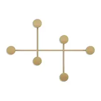 Cuier de perete auriu din metal Dama-A – Kalune Design