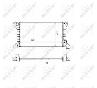 Radiator motor potrivit FORD TRANSIT 2.0 2.5D