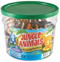 Set joc Learning Resources - Animale din junglă, 60 de bucăți