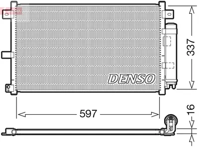 Radiator AC condensator cu uscator potrivit MAZDA MX-5 III 1.8 2.0 03.05-12.14