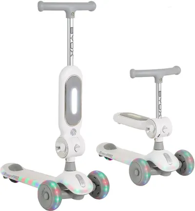 Trotinetă pentru copii 2 în 1 Byox - StreetPro, gri