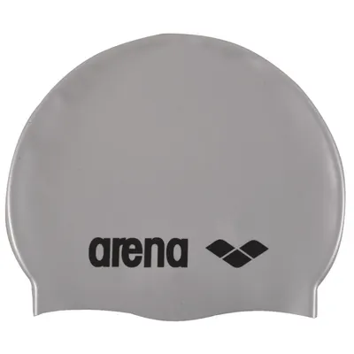 Arena Kinder Badmuts Classic Silicone Zilver