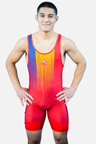 Dres de Lupta Tricolor V2 Seniori Rosu